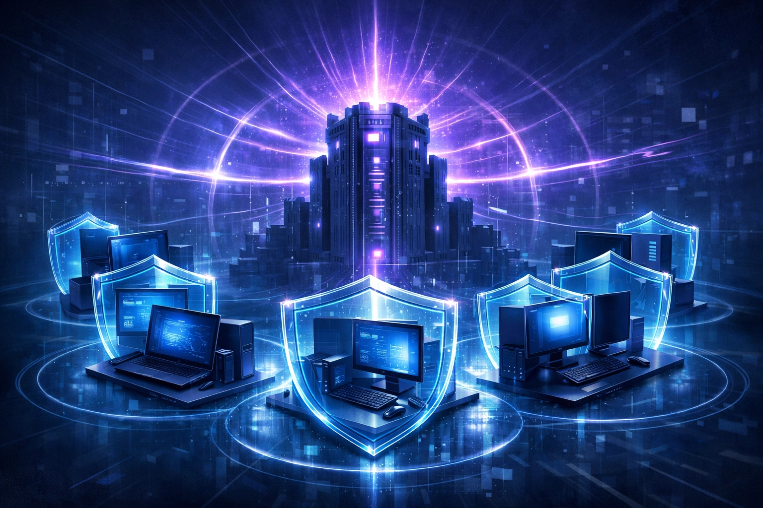 Web application vs desktop application security architecture comparison with distributed and centralized models