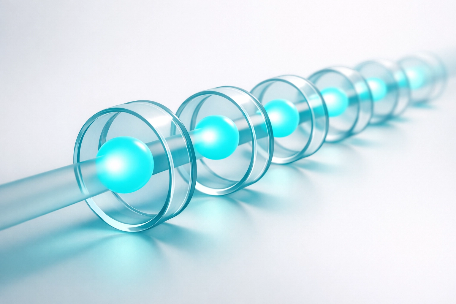 Futuristic data pipeline showing automated checkpoints for a secure AI prompt release cycle.