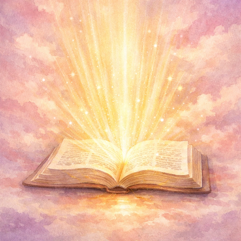 Open Bible with light representing Scripture truth for Christian teens fighting comparison