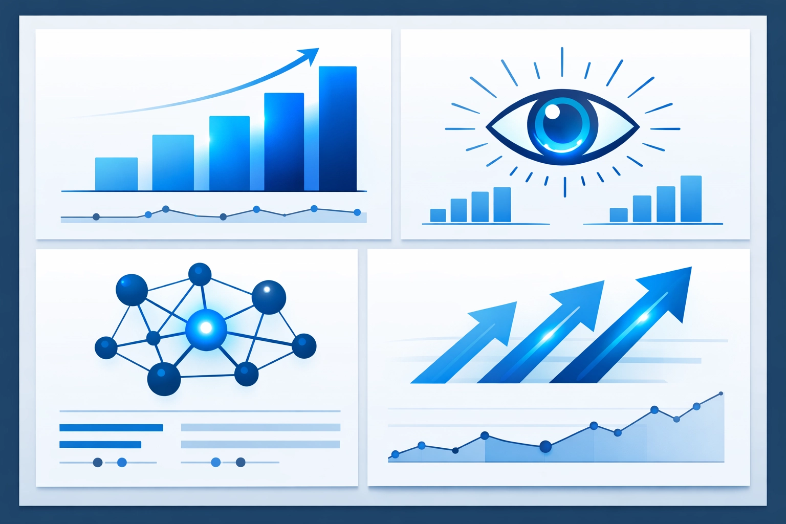 Analytics dashboard displaying new SEO metrics beyond traditional traffic measurements