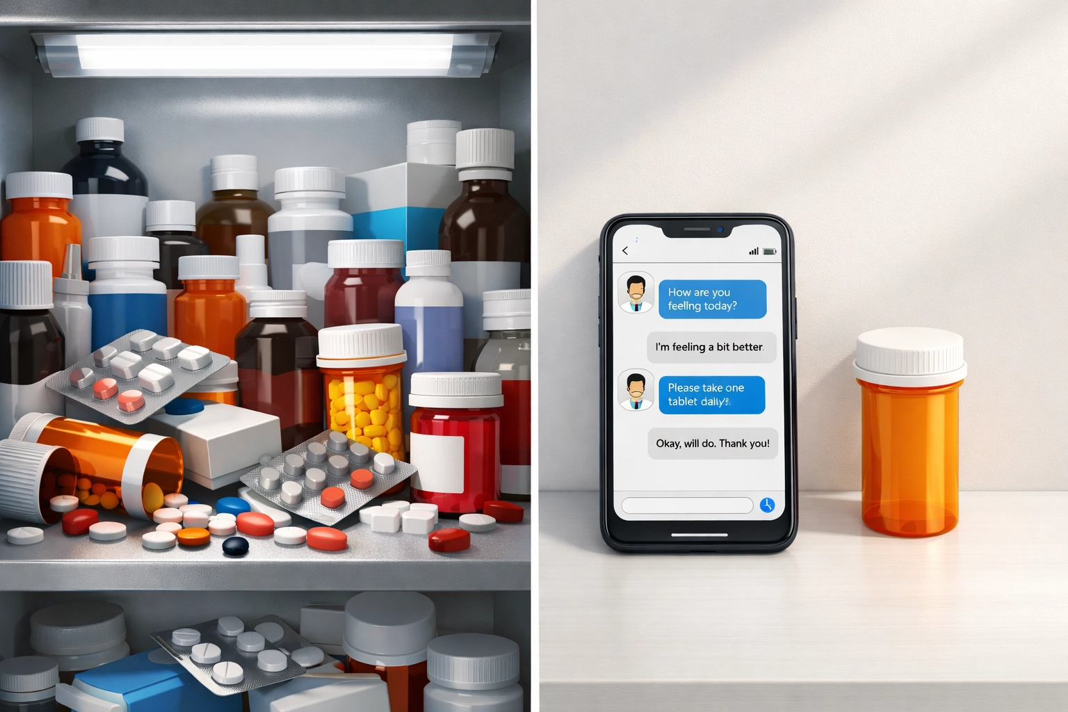 Comparison of self-medication vs professional online doctor consultation