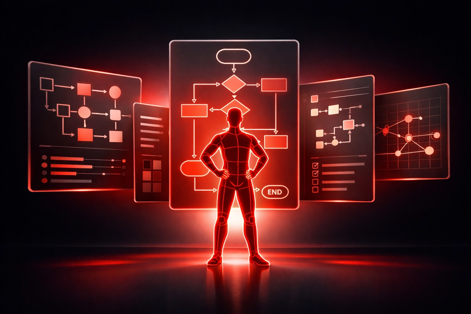 Non-technical founder using automation workflow dashboard to streamline business processes