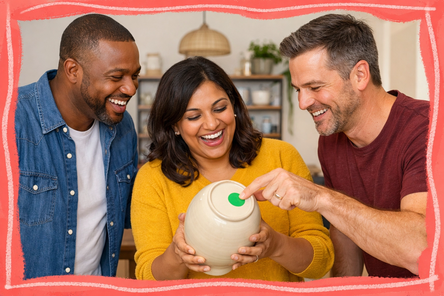 Family members organizing an estate and labeling personal property for a smooth probate sale.