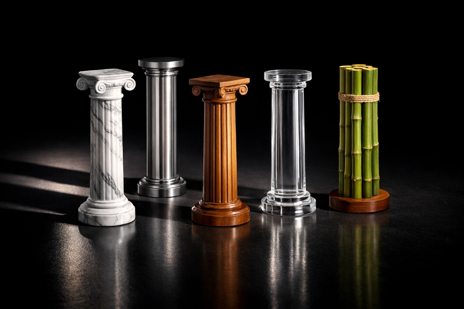 Five distinct investment pillars representing Mogul Strategies diversified fund portfolio