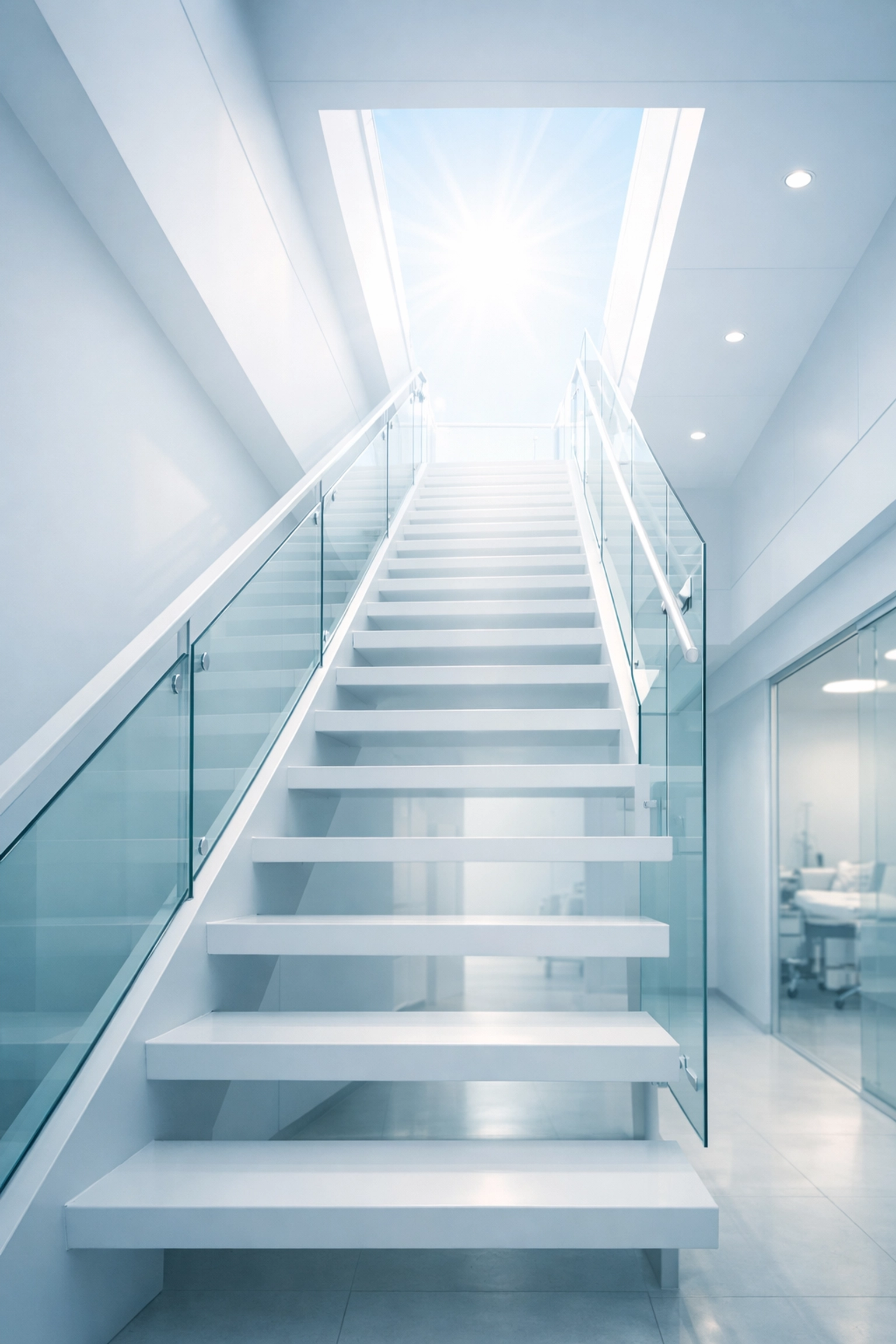 Modern clinic interior symbolizing the journey to local market domination for chiropractors.