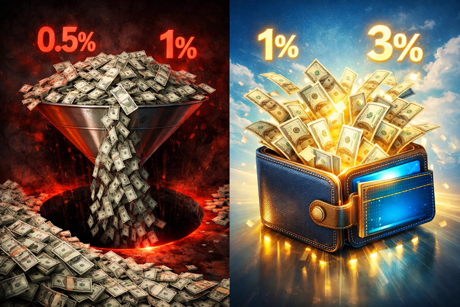 Percentage-based merchant fees draining profits compared to zero-fee crypto payment processing