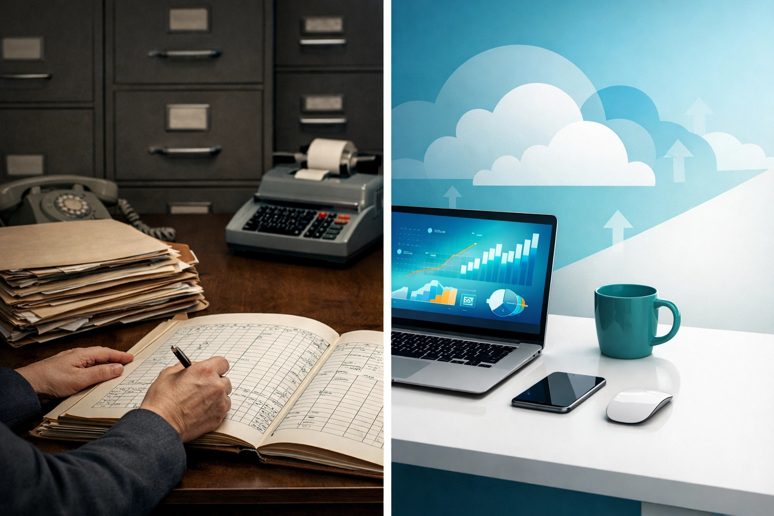 Comparing traditional local bookkeeper office with modern remote bookkeeping setup-Best Bookkeeper in NJ: Local vs Remote Guide