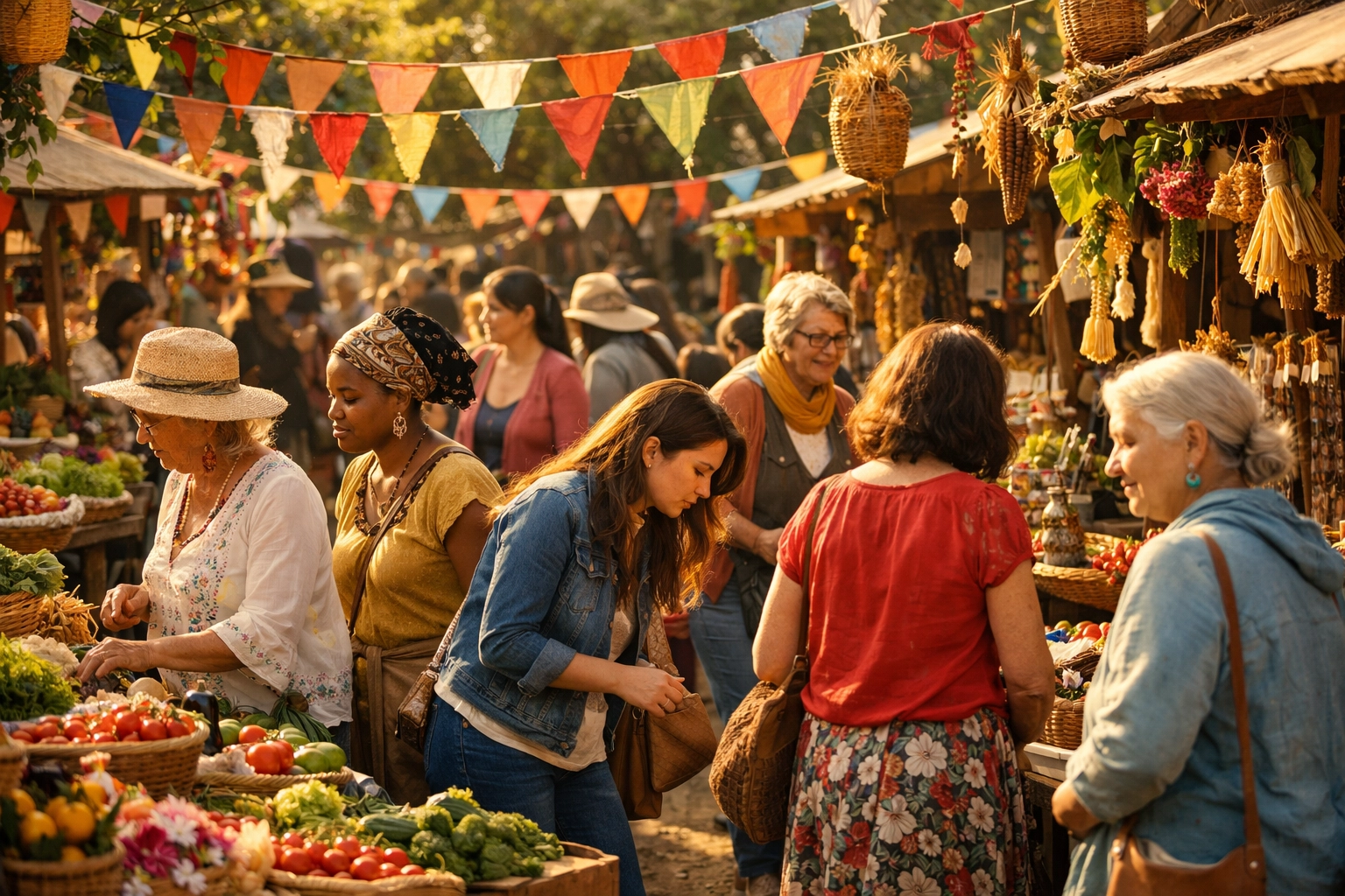Women's History Month community celebration at Hammersmith market event