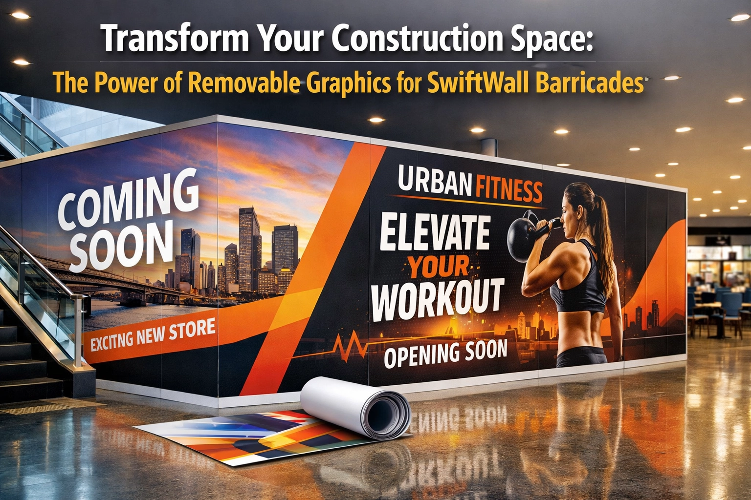 [HERO] Transform Your Construction Space: The Power of Removable Graphics for SwiftWall Barricades
