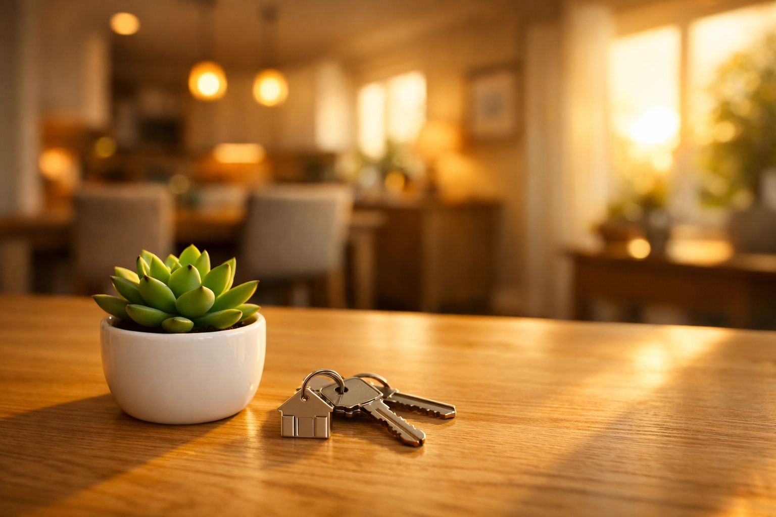 House keys on a desk symbolizing financial recovery after a bad credit loan in Canada.