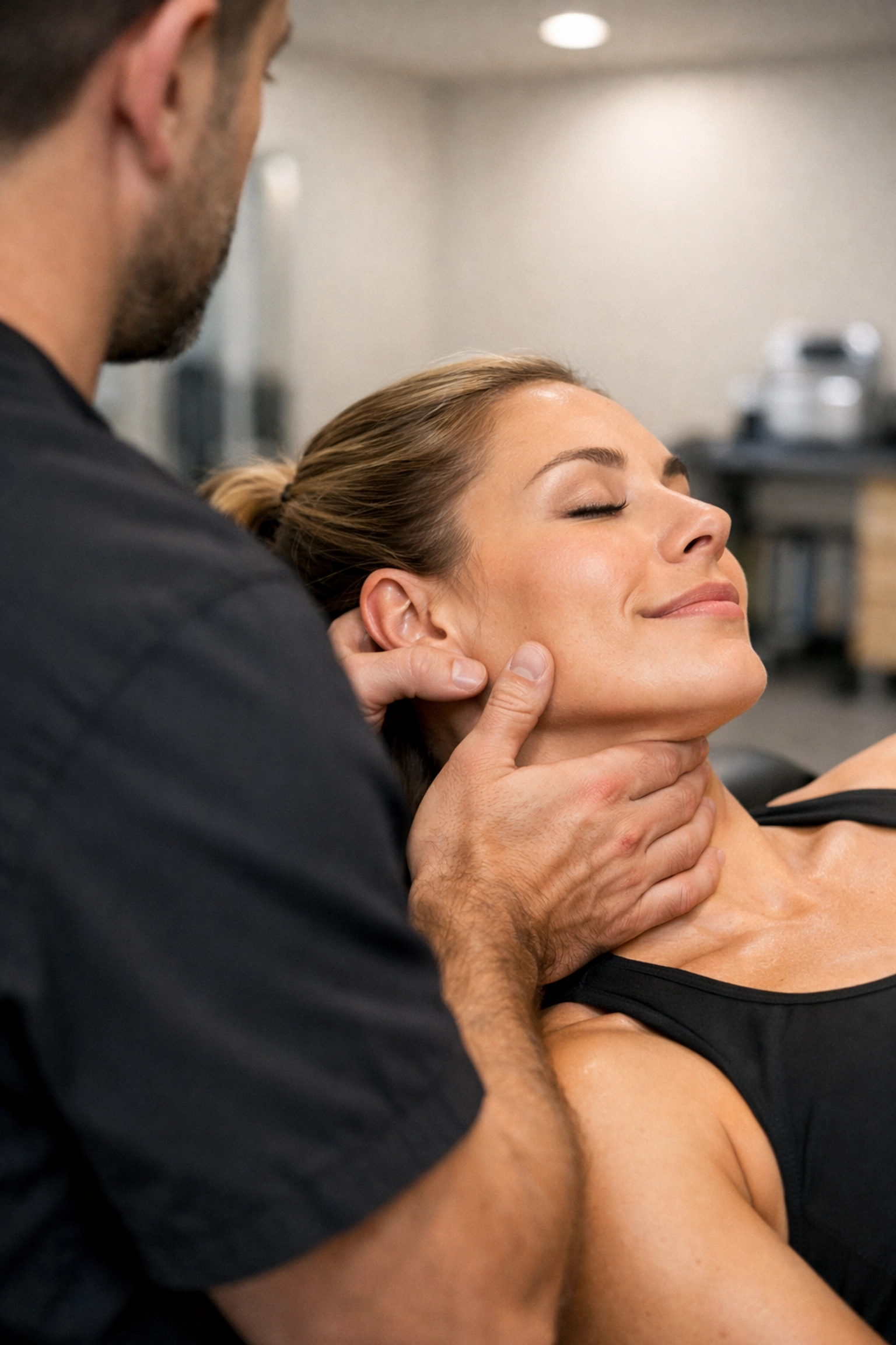 Professional chiropractor providing non-invasive pain management and neck adjustments in Houston and Katy.