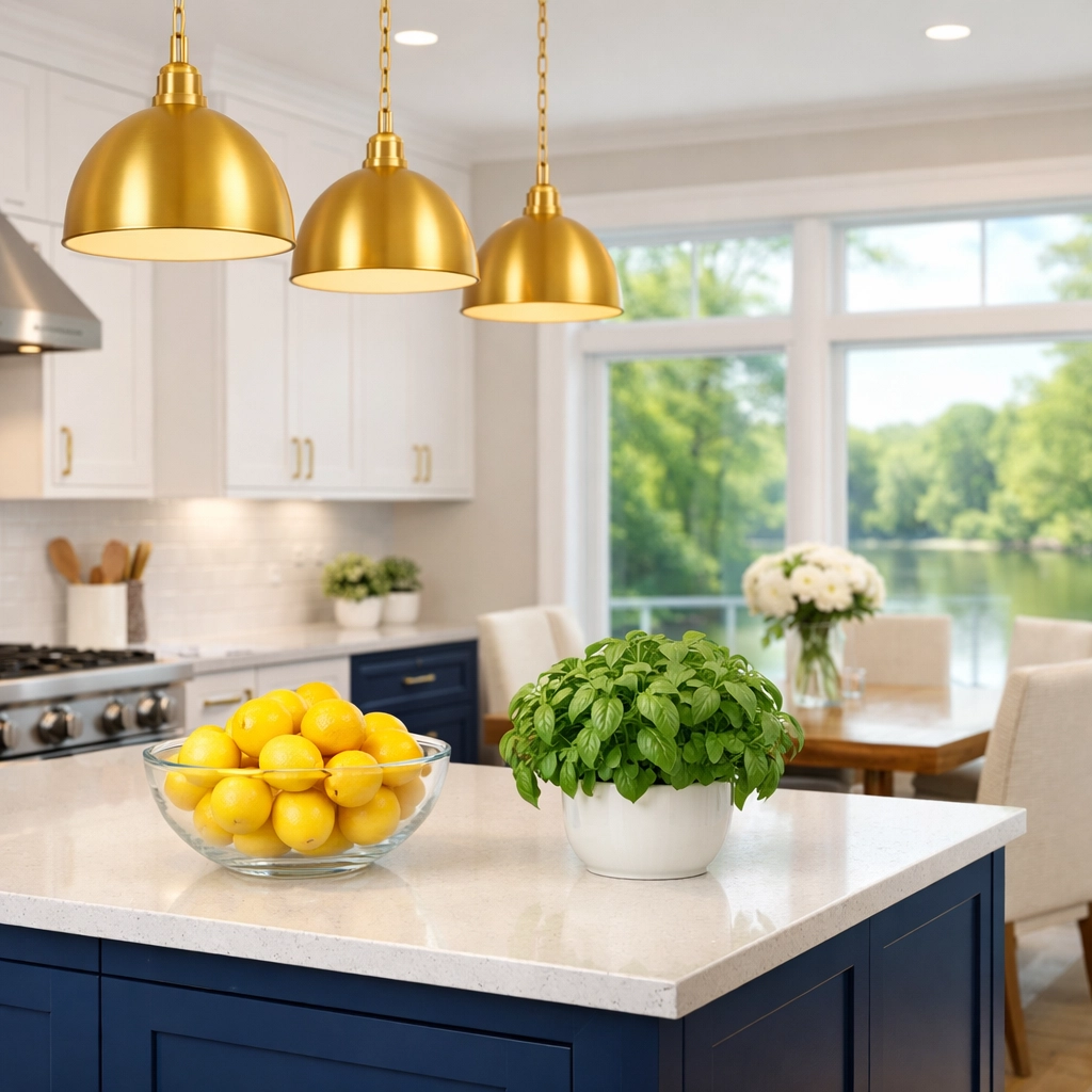 Eco-friendly kitchen sanitized using green cleaning services Lowell MA for a deep cleaning Lowell result.