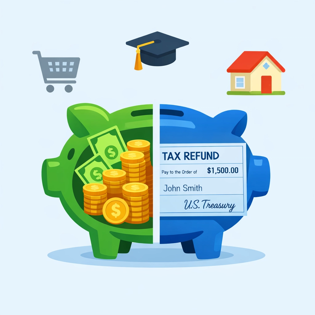 Child tax credit refund savings and family spending options
