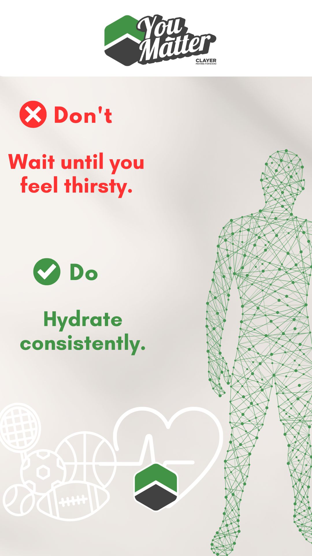 Hydration advice for athletes and active individuals