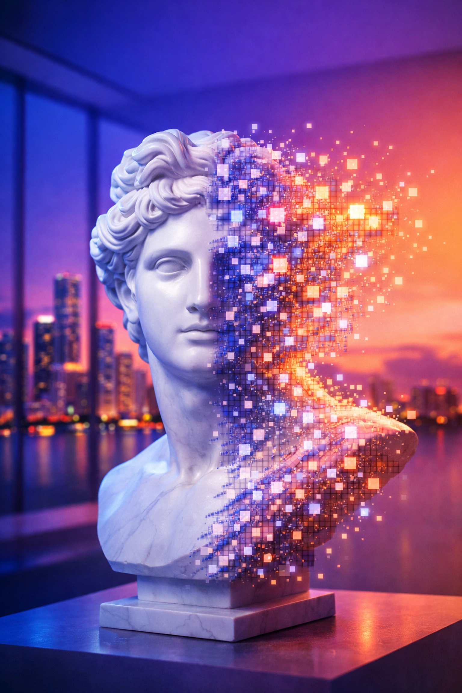 Luxury brand heritage merging with machine learning data for ChatGPT visibility and Miami AEO strategy.