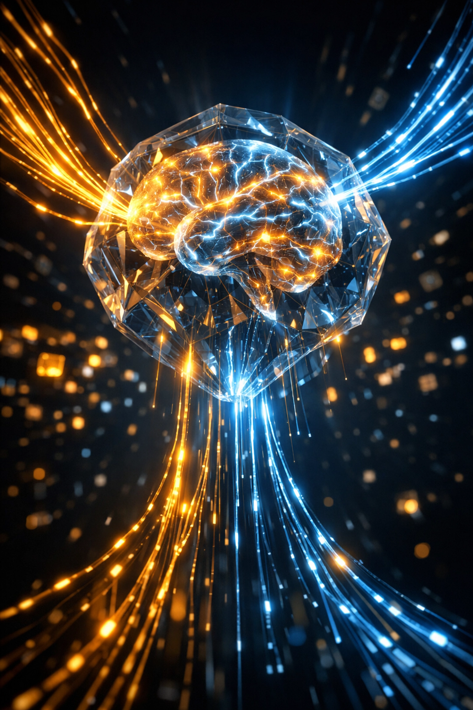 Neural network representing Larecoin AI intelligent payment routing for blockchain transactions.