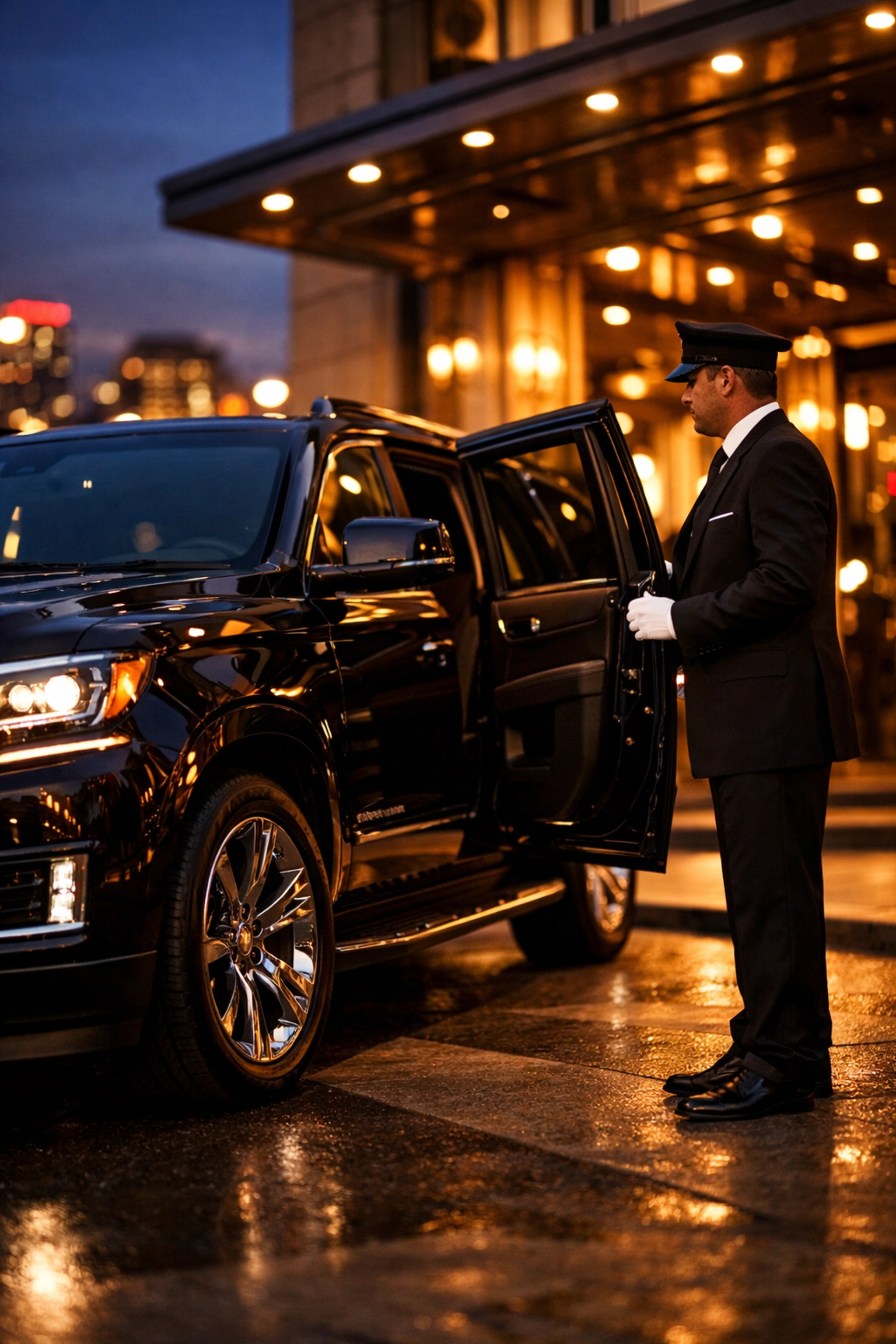 Premium executive transportation with chauffeur for Super Bowl corporate travel logistics