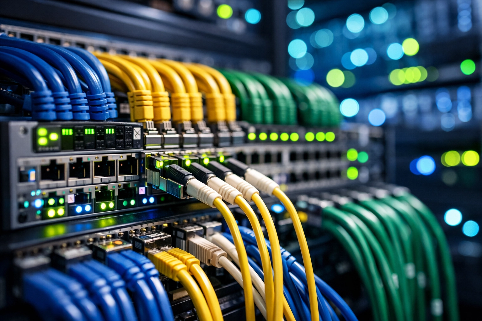 Network infrastructure fiber optic cables supporting Super Bowl technology innovations