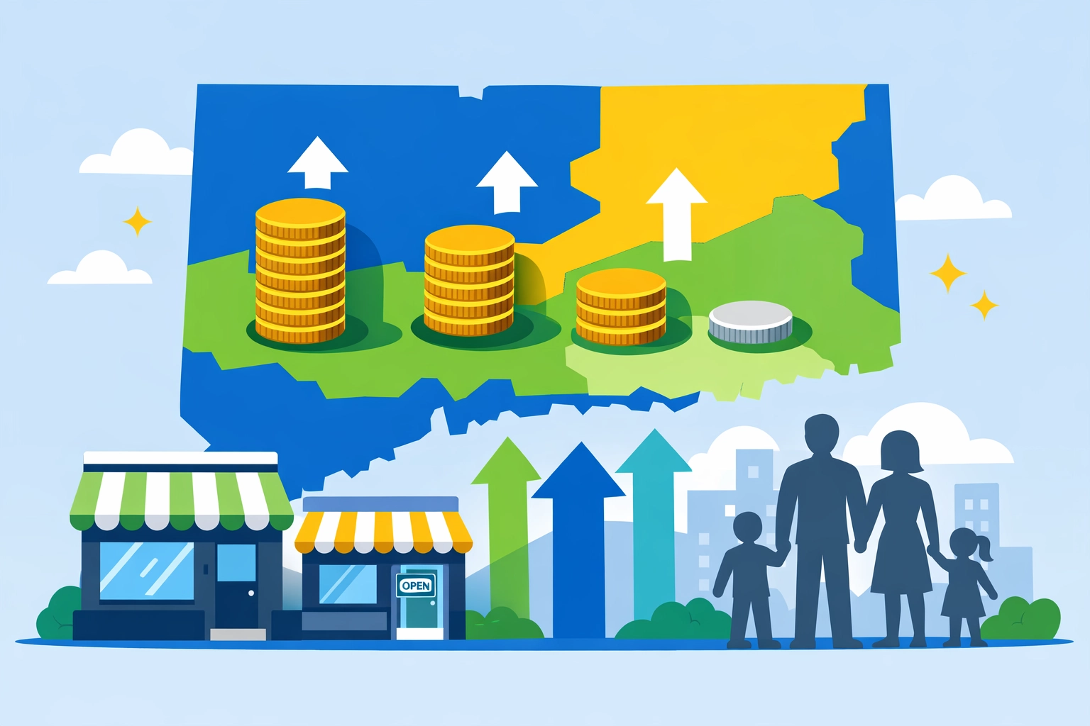 Connecticut tax bracket map illustrating income tax cuts and savings for residents