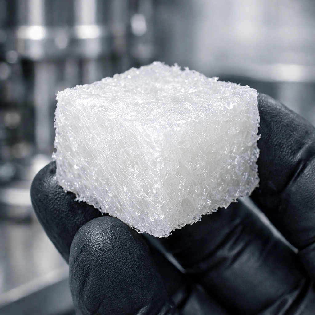 Sustainable nanocellulose material produced from wastewater solids as high-tech feedstock for industrial use.