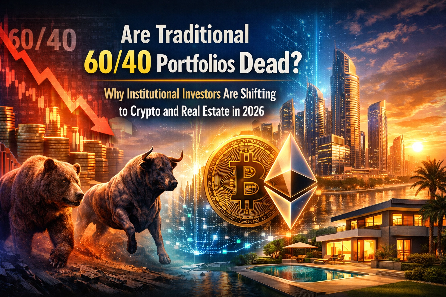 [HERO] Are Traditional 60/40 Portfolios Dead? Why Institutional Investors Are Shifting to Crypto and Real Estate in 2026