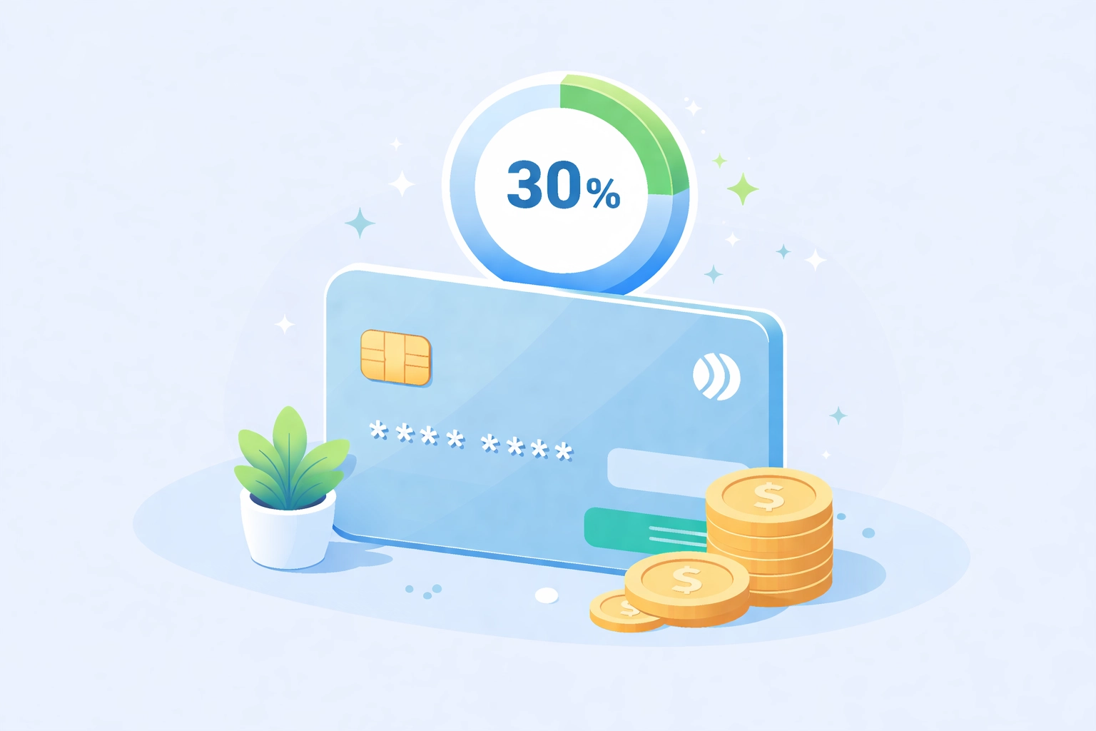 Gráfico de utilización del crédito en tarjeta con consejos para mejorar el crédito y comprar vivienda