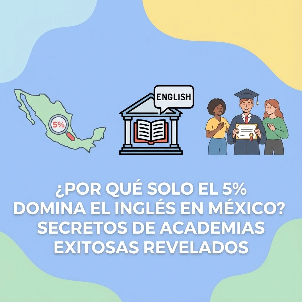 ¿Por Qué Solo el 5% Domina el Inglés en México? Secretos de Academias Exitosas Revelados