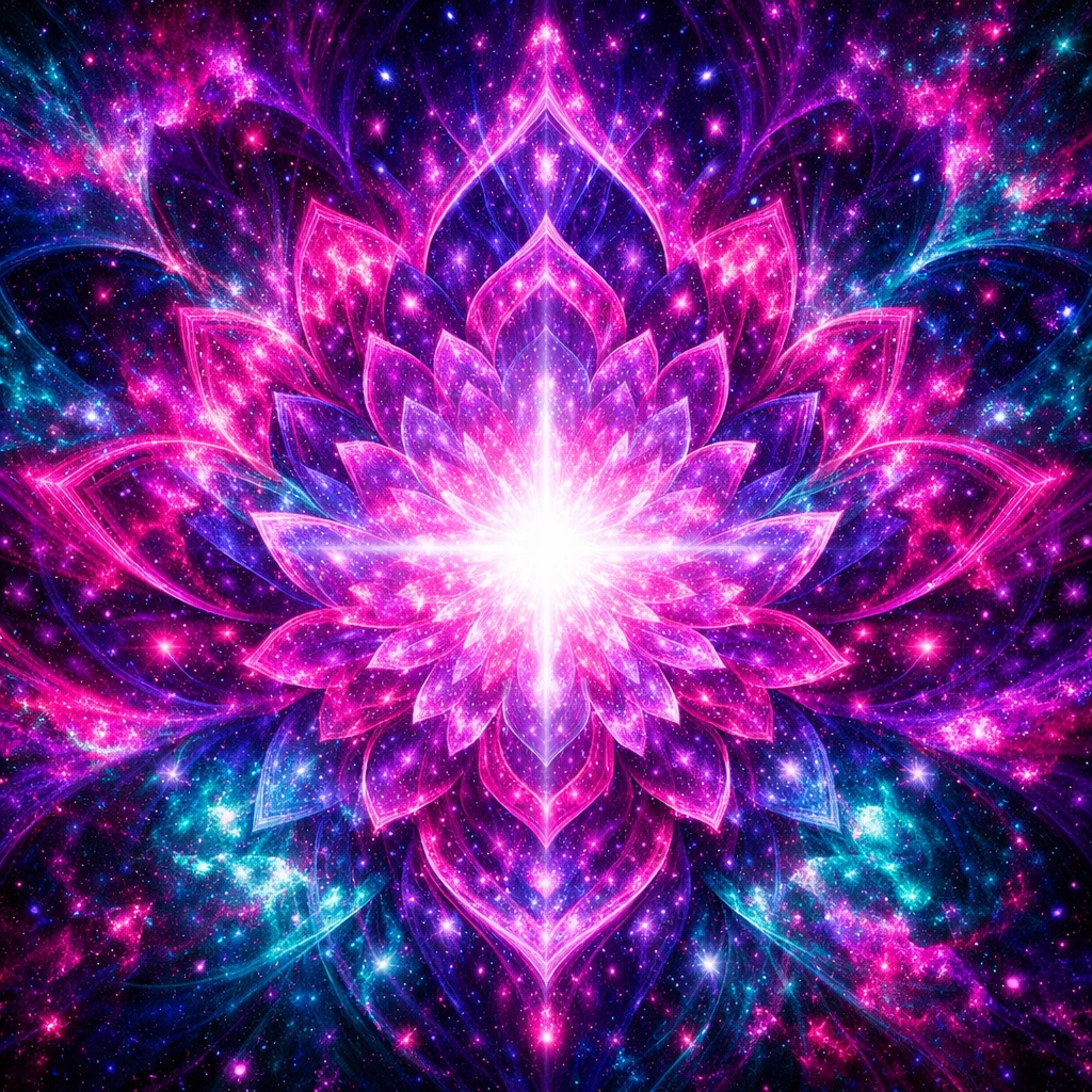 Vibrant fractal pattern representing deep flow states and an expanded money mindset for high performance.