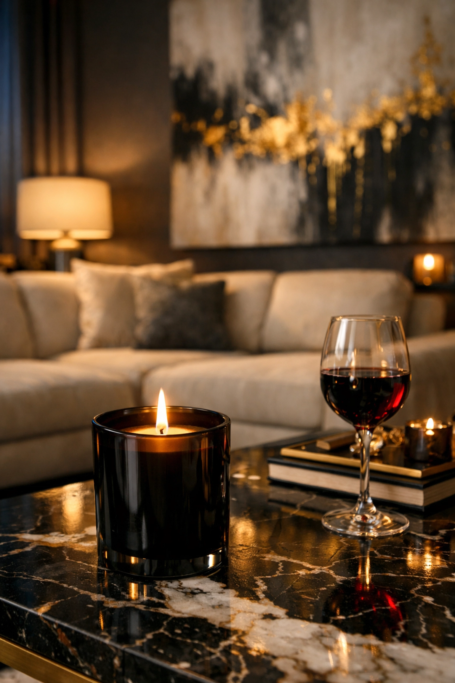 Buying Black Matters: Why Supporting Black Entrepreneurs is the New Movement Premium Palais Royale candle on a marble table, showcasing luxury Black-owned home decor.