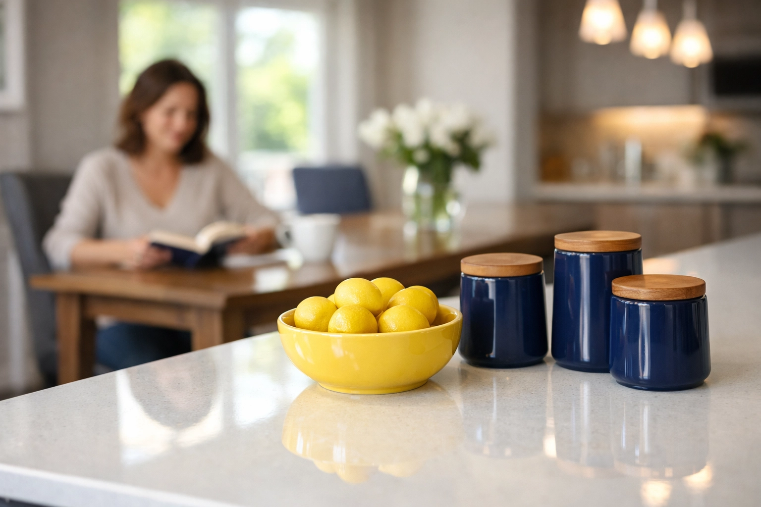 Spotless kitchen showing the reclaimed time provided by a weekly Massachusetts cleaning service.