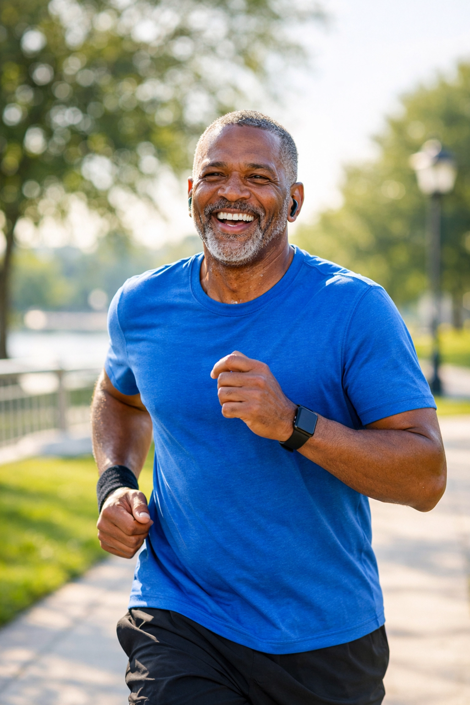 A healthy man jogging to illustrate the cardiovascular wellness benefits of Wegovy alternatives.
