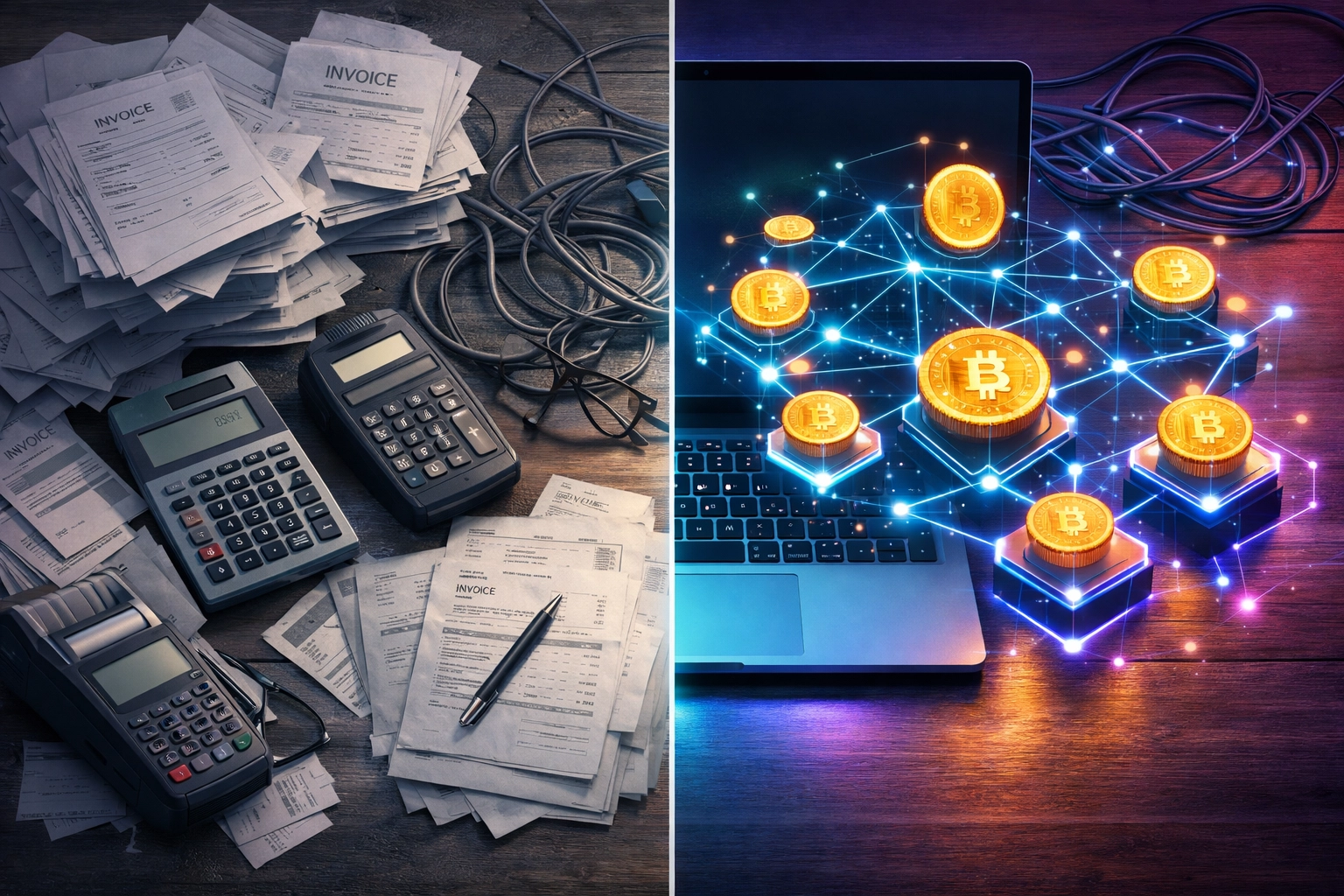 Traditional payment processors vs blockchain receivables tokens comparison for merchants