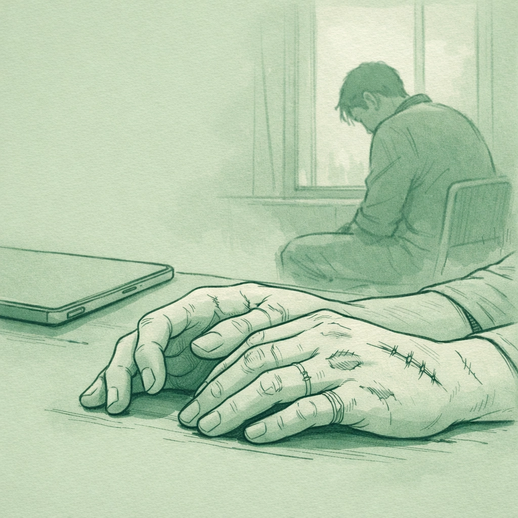 Injured hands after political betrayal show physical cost of LGBTQ+ discrimination