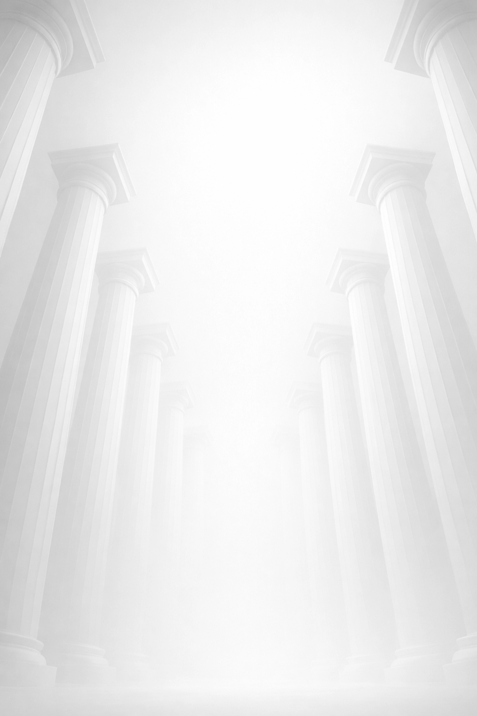 Minimalist white columns representing the strong structural support of expert property management teams.