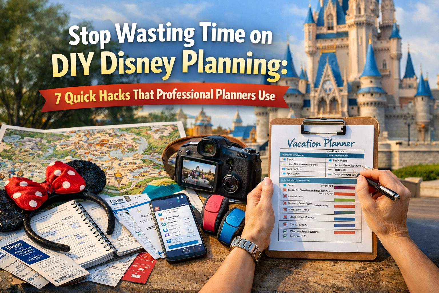 [HERO] Stop Wasting Time on DIY Disney Planning: 7 Quick Hacks That Professional Planners Use