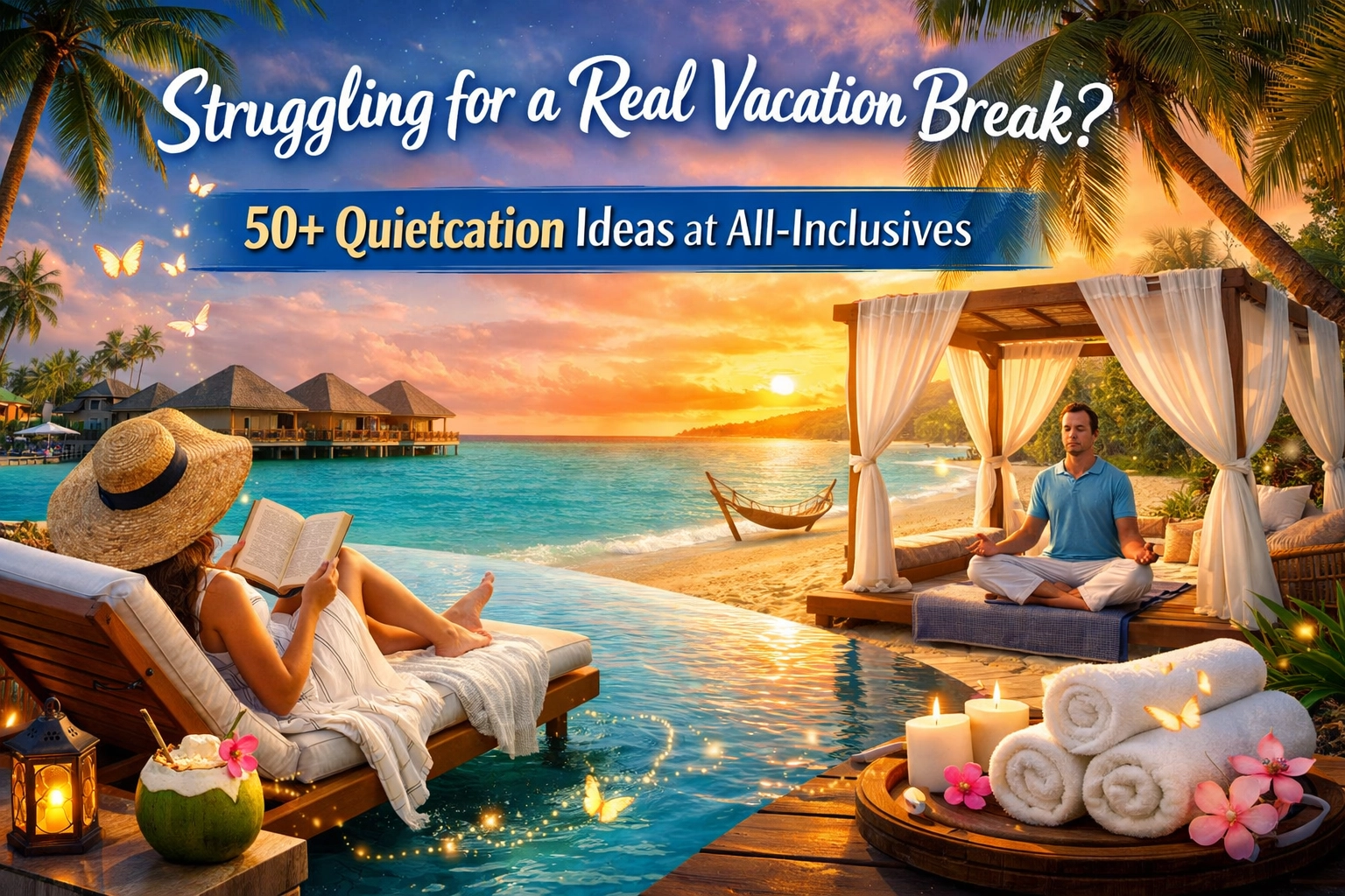 [HERO] Struggling for a Real Vacation Break? 50+ Quietcation Ideas at All-Inclusives