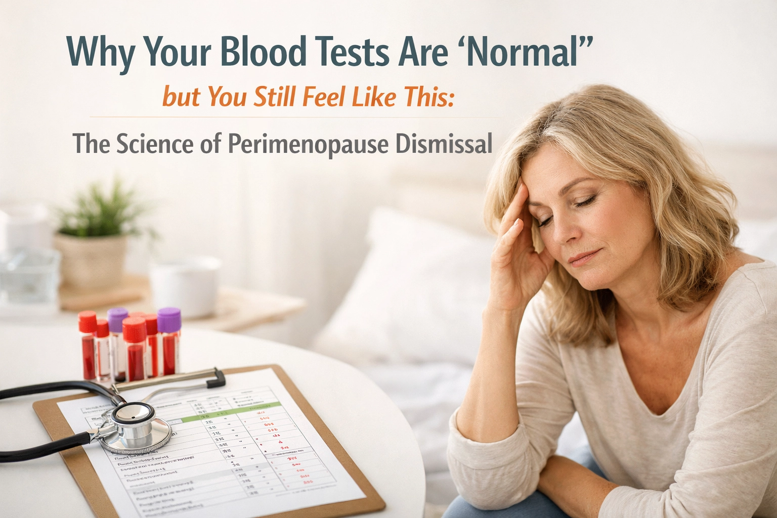 [HERO] Why Your Blood Tests Are "Normal" but You Still Feel Like This: The Science of Perimenopause Dismissal