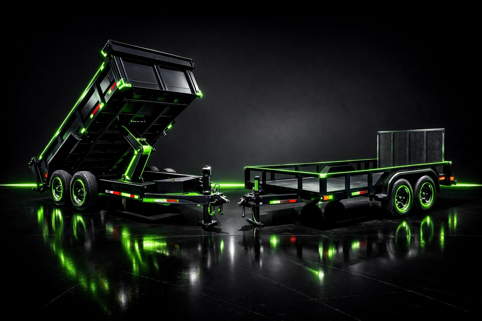 Heavy-duty dump and utility trailers available at a professional Trailer Dealer in Wentzville MO.