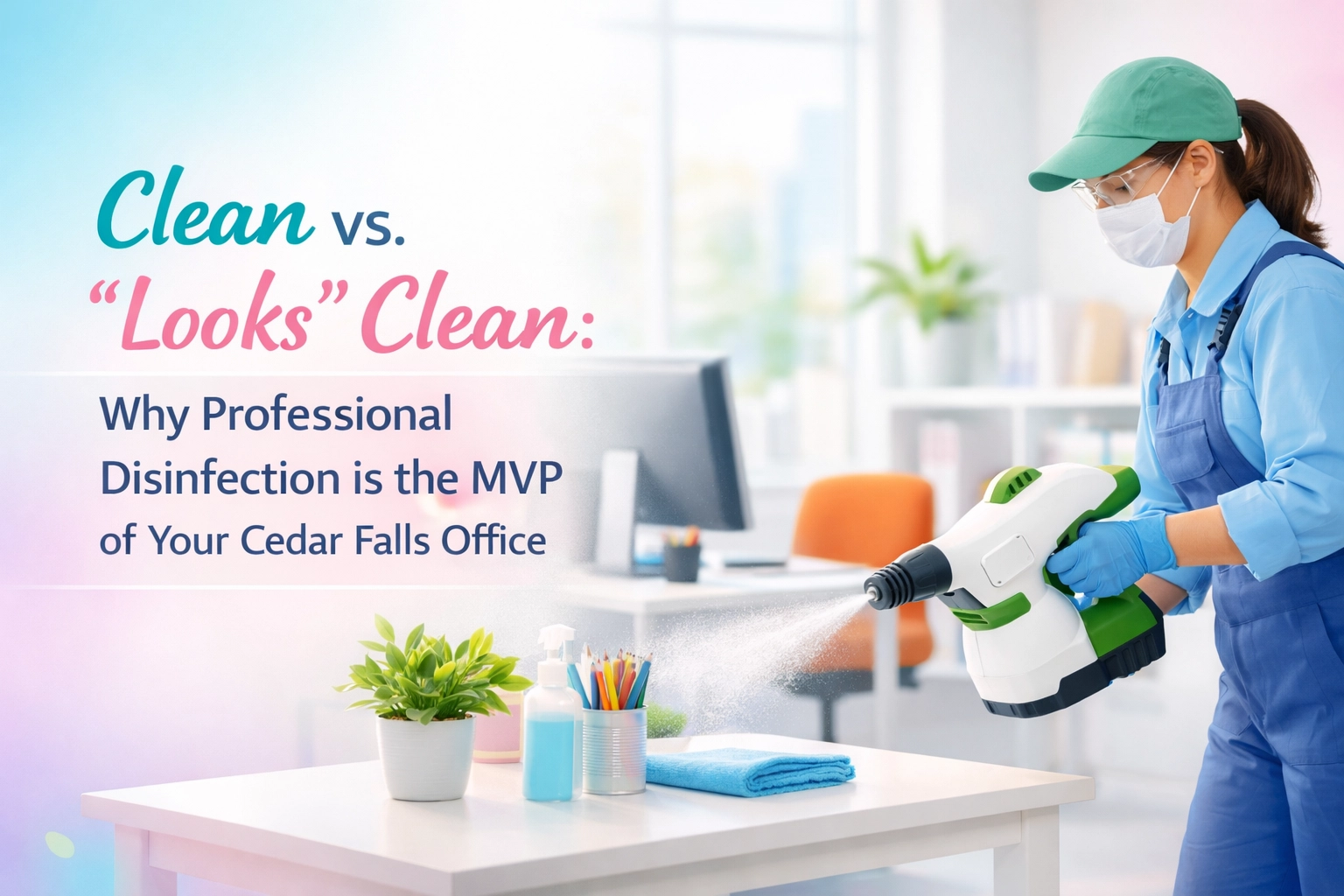 [HERO] Clean vs. 'Looks' Clean: Why Professional Disinfection is the MVP of Your Cedar Falls Office