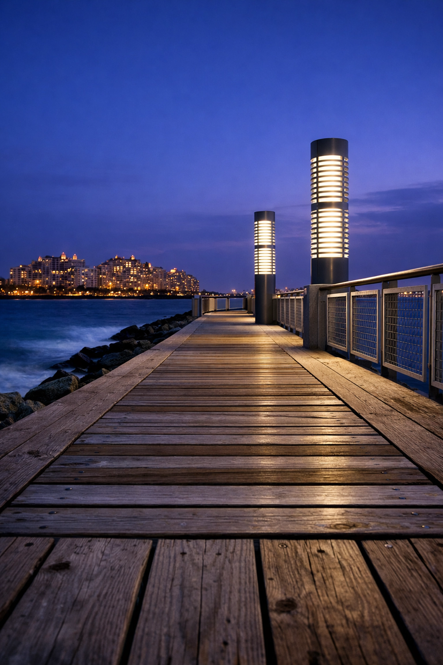 Morning view of South Pointe Park Pier, a premier miami photography location for coastal landscapes.