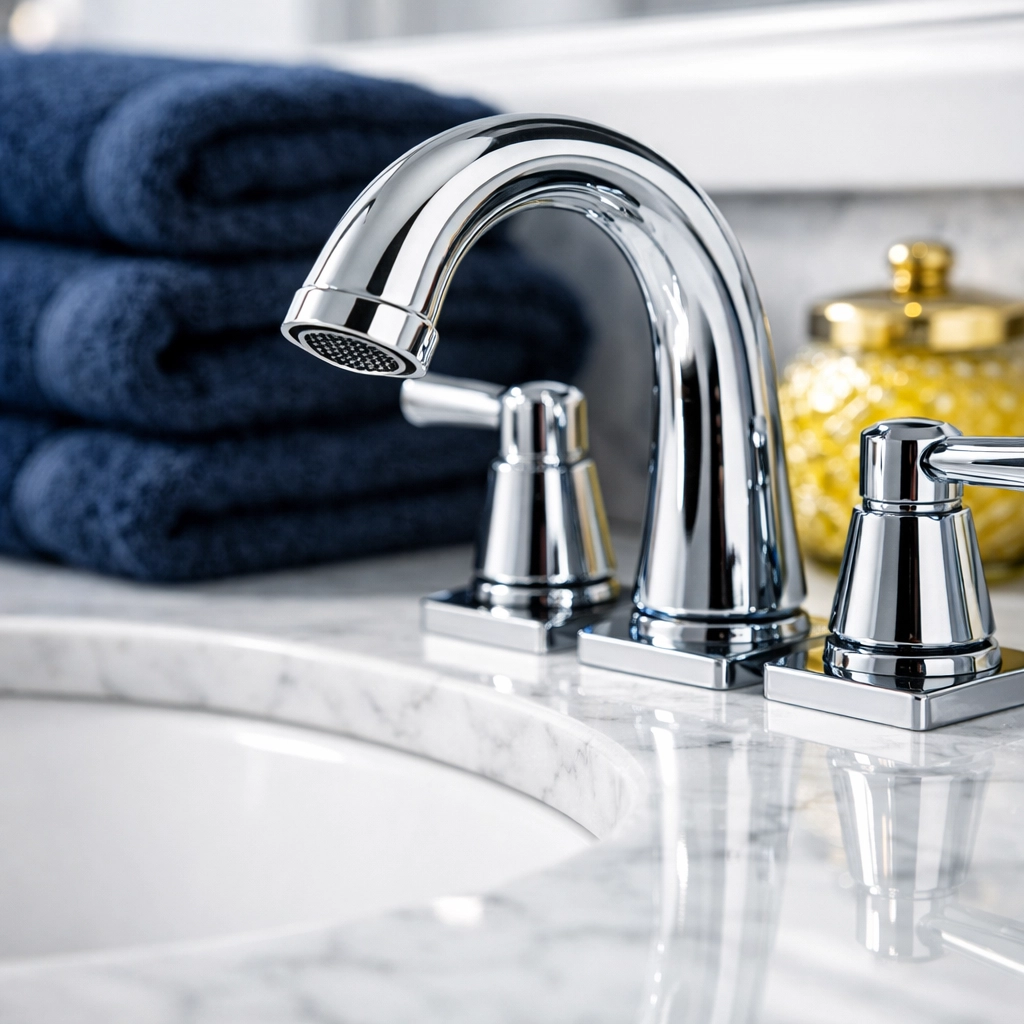 Detail-oriented bathroom cleaning showcasing sanitized surfaces by professional house cleaning services MA.