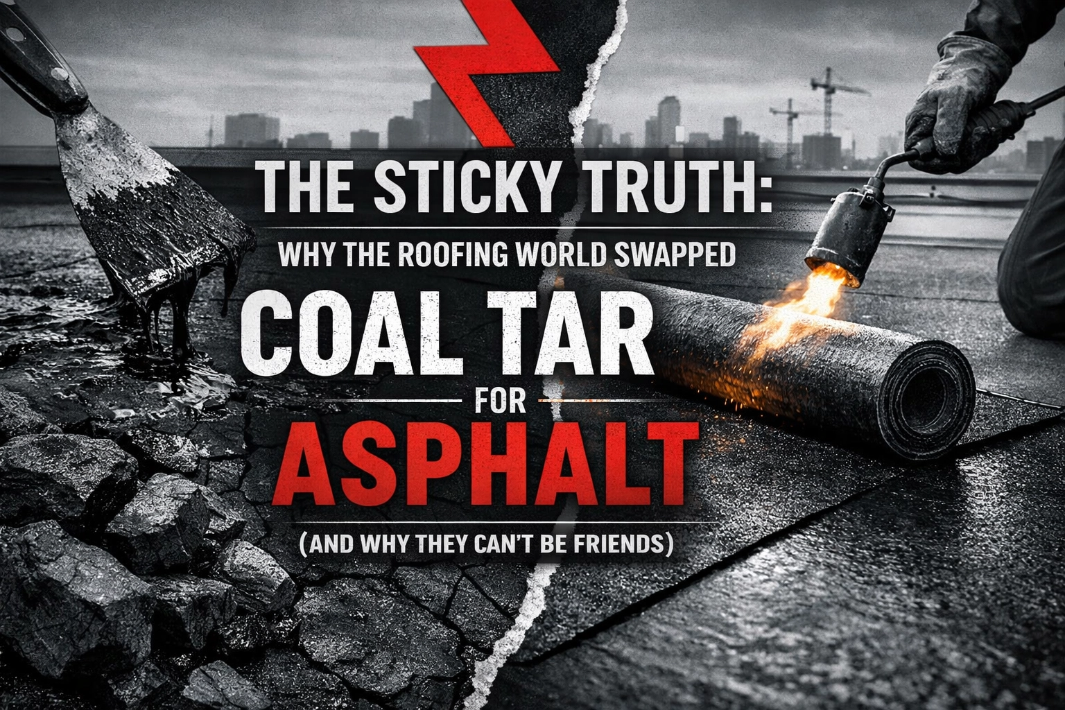 [HERO] The Sticky Truth: Why the Roofing World Swapped Coal Tar for Asphalt (And Why They Can
