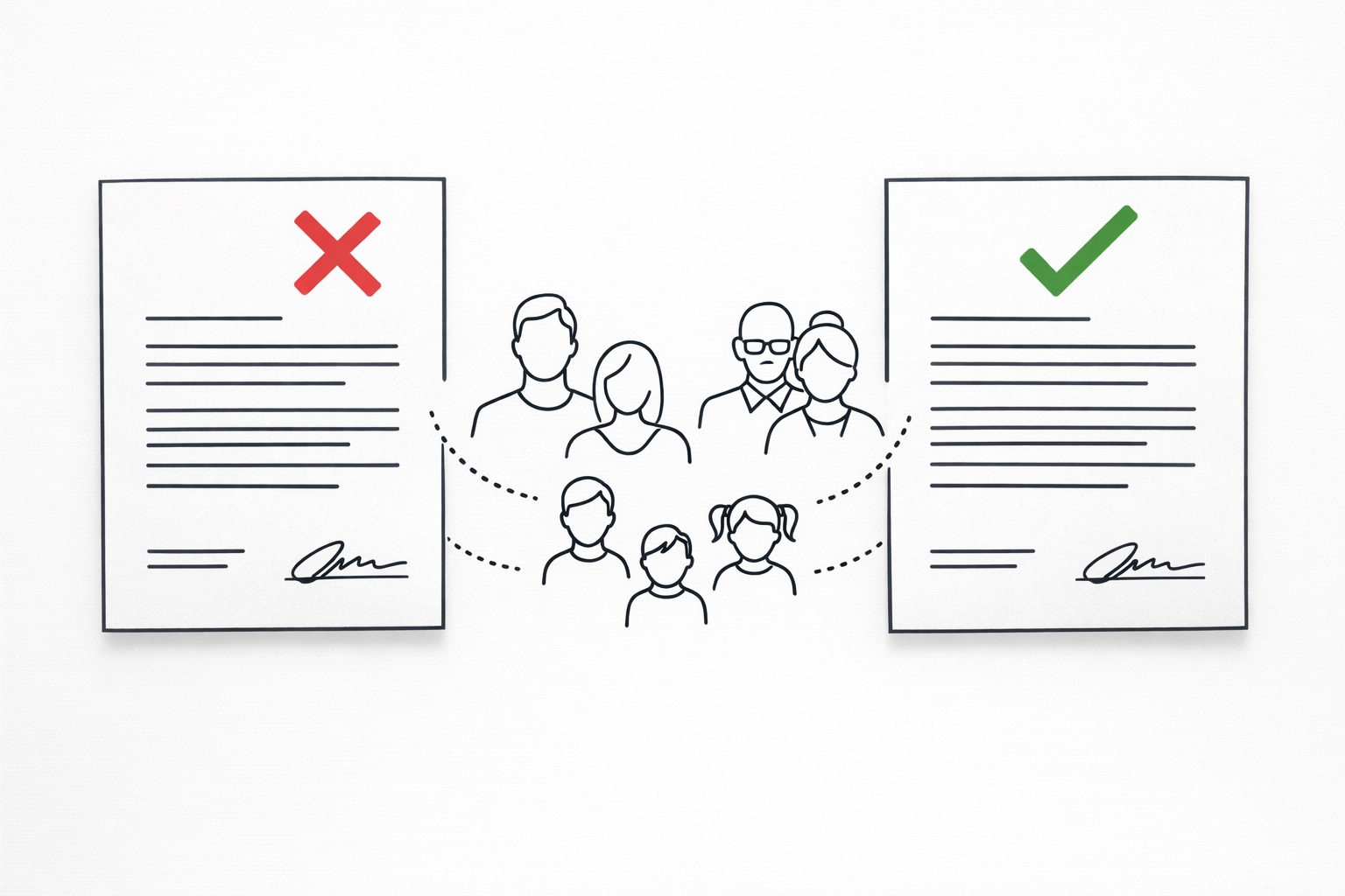 Exemptions taxe de bienvenue Québec - transferts familiaux acceptés et refusés