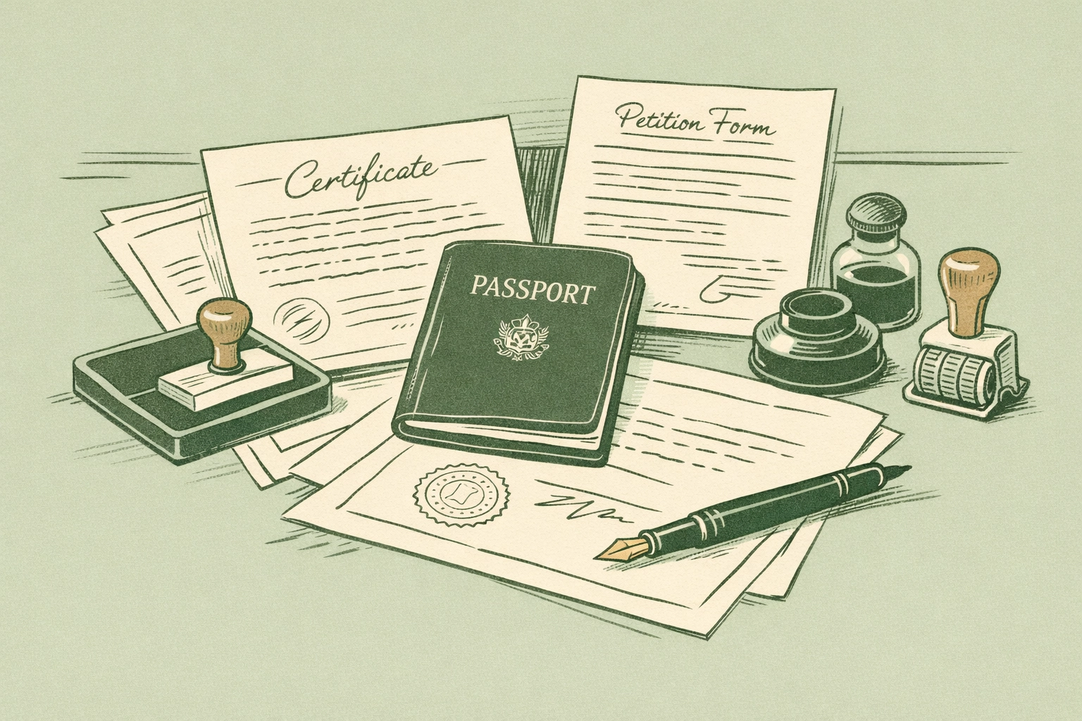 Legal documents and passport showing Lili Elbe's official gender recognition in 1930s Denmark