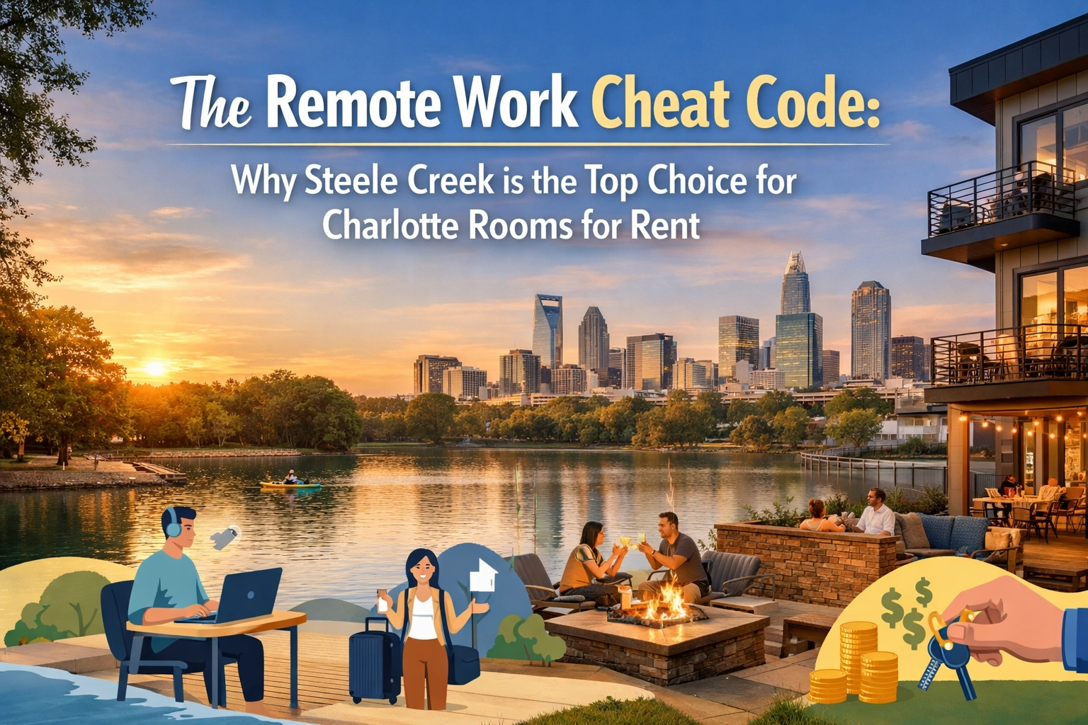 [HERO] The Remote Work Cheat Code: Why Steele Creek is the Top Choice for Charlotte Rooms for Rent