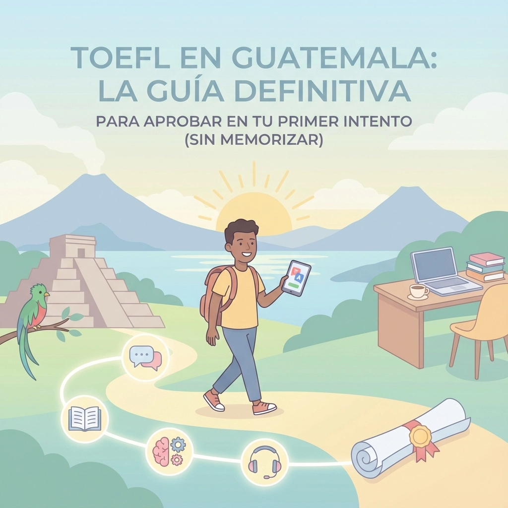 TOEFL en Guatemala: La Guía Definitiva Para Aprobar en Tu Primer Intento (Sin Memorizar)