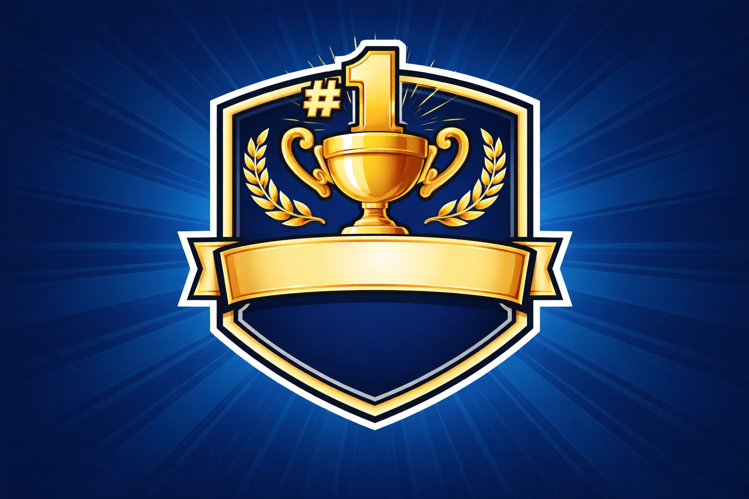 Flat sports announcement graphic with a bold #1 badge and trophy icon in a clean, generic sports ranking style