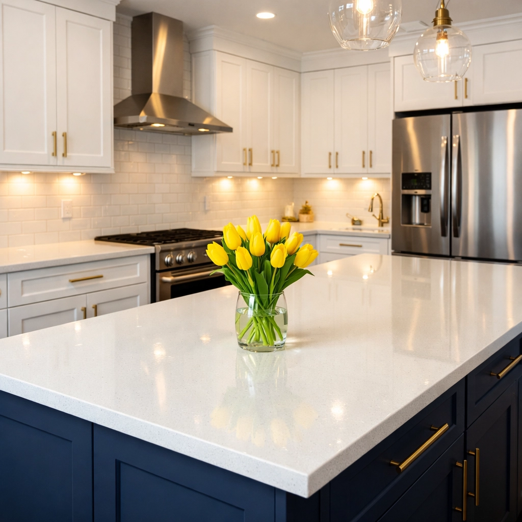 Sparkling clean high-end kitchen in Wellesley ready for move-in after professional house cleaning.