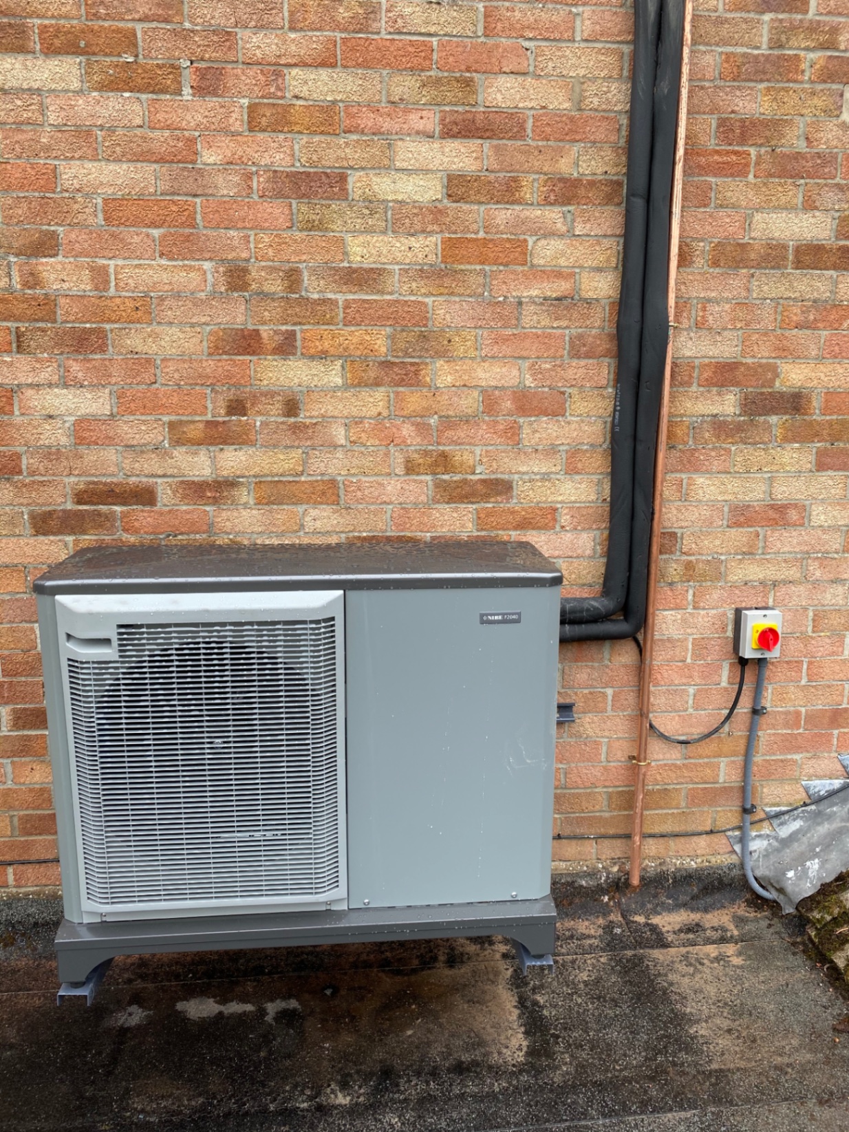 Modern Air Source Heat Pump Installation