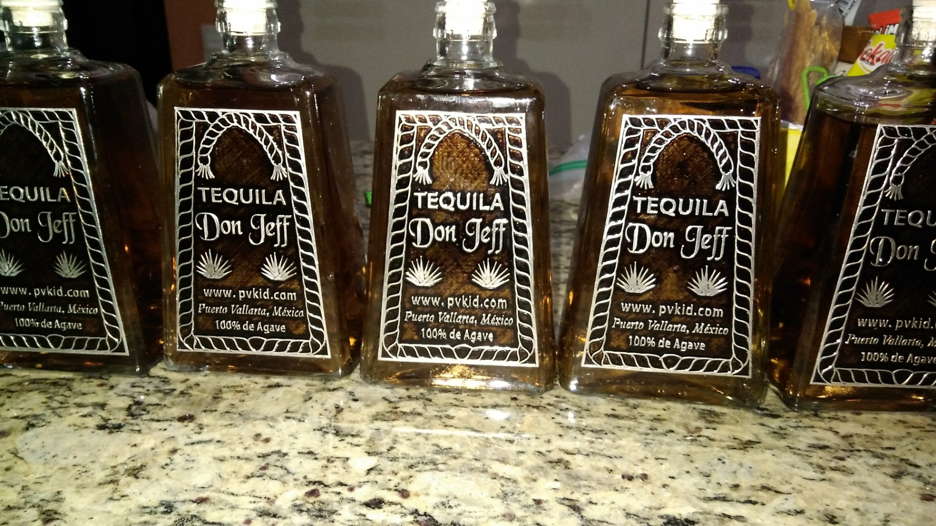 Tequila Don Jeff Bottles Display